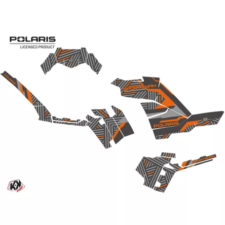 Karosszéria védő dekor matrica készlet Quad POLARIS Epik Szürke Széria