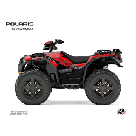 Karosszéria védő dekor matrica készlet Quad POLARIS Stun Fekete Széria