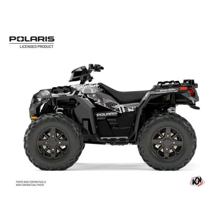 Karosszéria védő dekor matrica készlet Quad POLARIS Stun Szürke Széria