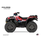 Karosszéria védő dekor matrica készlet Quad POLARIS Stun Fehér Széria