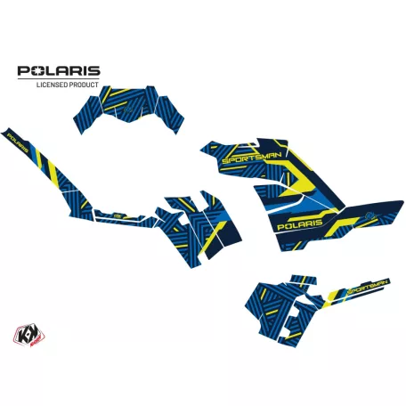 Karosszéria védő dekor matrica készlet Quad POLARIS Epik Kék Széria