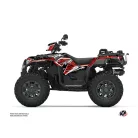 Karosszéria védő dekor matrica készlet Quad POLARIS Jungle Fekete/Piros Széria