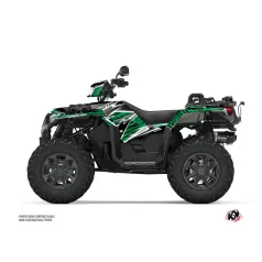   Karosszéria védő dekor matrica készlet Quad POLARIS Jungle Fekete/Zöld Széria