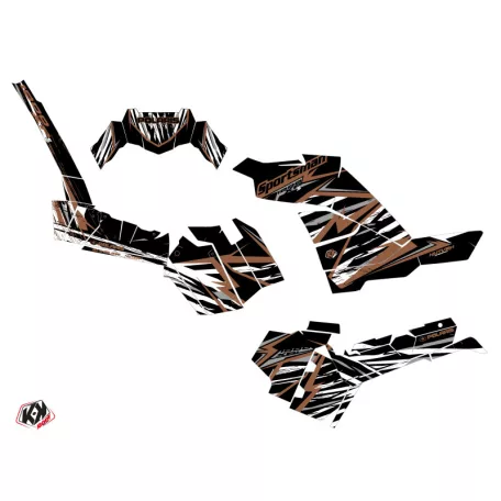 Karosszéria védő dekor matrica készlet Quad POLARIS Jungle Gesztenye Széria
