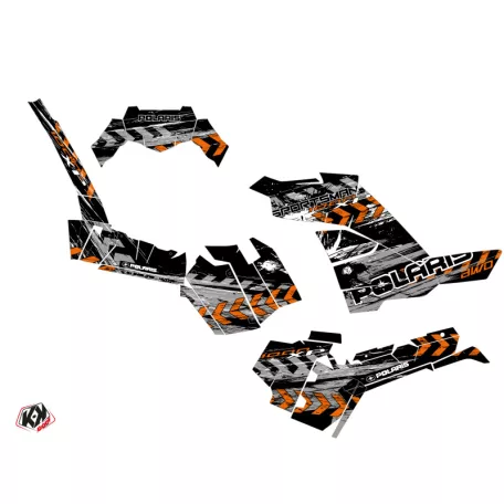 Karosszéria védő dekor matrica készlet Quad POLARIS Lifter Narancs Széria