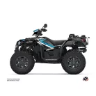 Karosszéria védő dekor matrica készlet Quad POLARIS Rock Fekete/Kék Széria