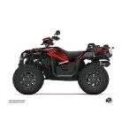 Karosszéria védő dekor matrica készlet Quad POLARIS Rock Fekete/Piros Széria