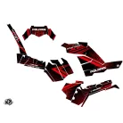 Karosszéria védő dekor matrica készlet Quad POLARIS Rock Fekete/Piros Széria