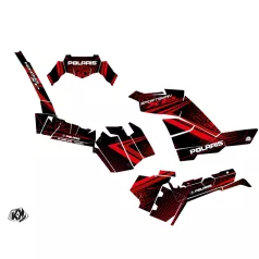   Karosszéria védő dekor matrica készlet Quad POLARIS Rock Fekete/Piros Széria