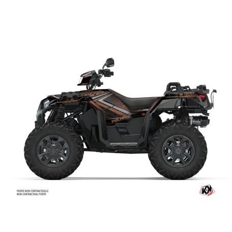 Karosszéria védő dekor matrica készlet Quad POLARIS Rock Gesztenye Széria