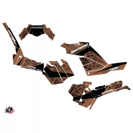 Karosszéria védő dekor matrica készlet Quad POLARIS Spin Gesztenye Széria
