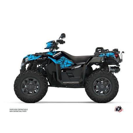Karosszéria védő dekor matrica készlet Quad POLARIS Spin Kék Széria