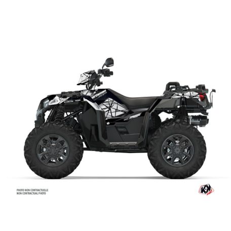 Karosszéria védő dekor matrica készlet Quad POLARIS Spin Szürke Széria