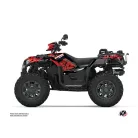 Karosszéria védő dekor matrica készlet Quad POLARIS Spin Fekete/Piros Széria