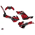 Karosszéria védő dekor matrica készlet Quad POLARIS Spin Fekete/Piros Széria