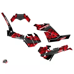   Karosszéria védő dekor matrica készlet Quad POLARIS Spin Fekete/Piros Széria