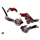 Karosszéria védő dekor matrica készlet Quad POLARIS Evil Szürke/Piros Széria