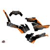   Karosszéria védő dekor matrica készlet Quad POLARIS Splinter Fekete/Narancs Széria