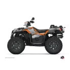 Karosszéria védő dekor matrica készlet Quad POLARIS Splinter Szürke/Narancs Széria