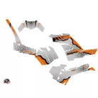Karosszéria védő dekor matrica készlet Quad POLARIS Splinter Szürke/Narancs Széria