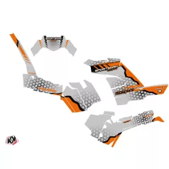   Karosszéria védő dekor matrica készlet Quad POLARIS Splinter Szürke/Narancs Széria