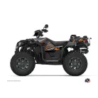 Karosszéria védő dekor matrica készlet Quad POLARIS Redrock Fekete/Narancs Széria