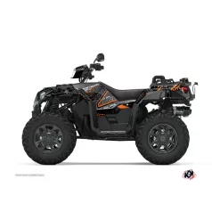   Karosszéria védő dekor matrica készlet Quad POLARIS Redrock Fekete/Narancs Széria