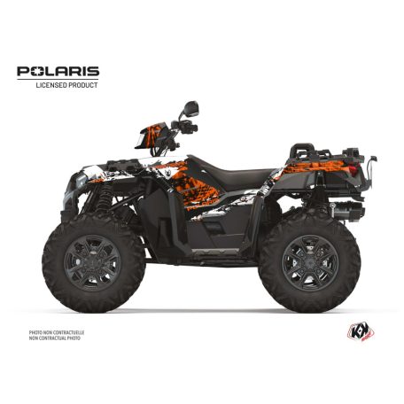 Karosszéria védő dekor matrica készlet Quad POLARIS Chaser Fehér Széria