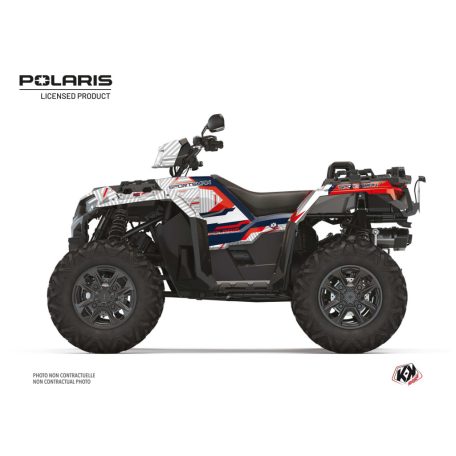 Karosszéria védő dekor matrica készlet Quad POLARIS Epik Fehér Széria