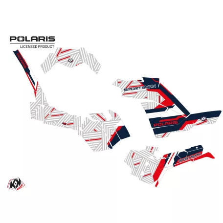 Karosszéria védő dekor matrica készlet Quad POLARIS Epik Fehér Széria