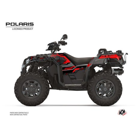 Karosszéria védő dekor matrica készlet Quad POLARIS Epik Fekete Széria