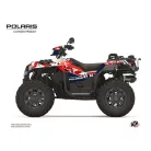 Karosszéria védő dekor matrica készlet Quad POLARIS Stun Fehér Széria