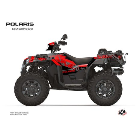 Karosszéria védő dekor matrica készlet Quad POLARIS Stun Fekete Széria
