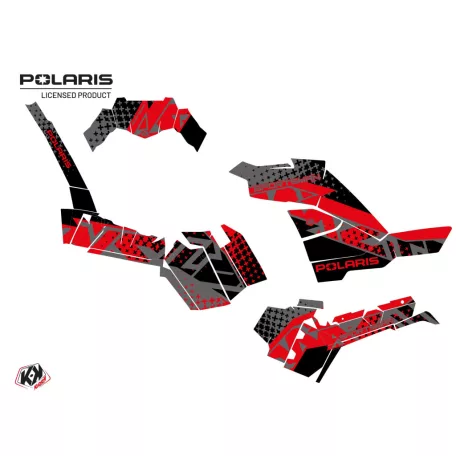 Karosszéria védő dekor matrica készlet Quad POLARIS Stun Fekete Széria