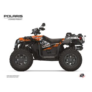   Karosszéria védő dekor matrica készlet Quad POLARIS Chaser Narancs Széria