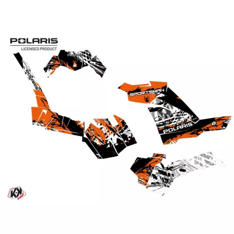 Karosszéria védő dekor matrica készlet Quad POLARIS Chaser Narancs Széria