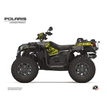 Karosszéria védő dekor matrica készlet Quad POLARIS Chaser Sárga Széria