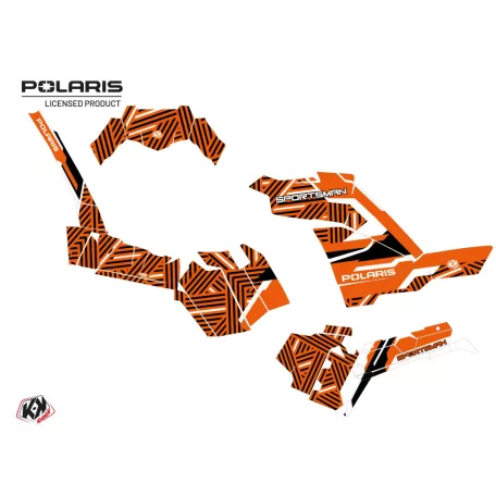 Karosszéria védő dekor matrica készlet Quad POLARIS Epik Narancs Széria