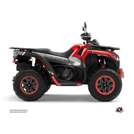 Karosszéria védő dekor matrica készlet Quad SEGWAY Sharp Szürke Széria