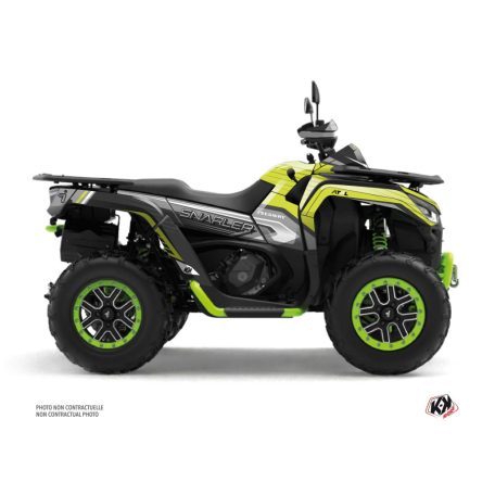 Karosszéria védő dekor matrica készlet Quad SEGWAY Sharp Zöld/Neon Széria