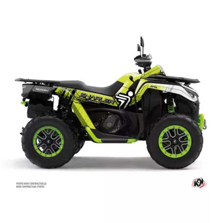 Karosszéria védő dekor matrica készlet Quad SEGWAY Boggy Zöld/Neon Széria