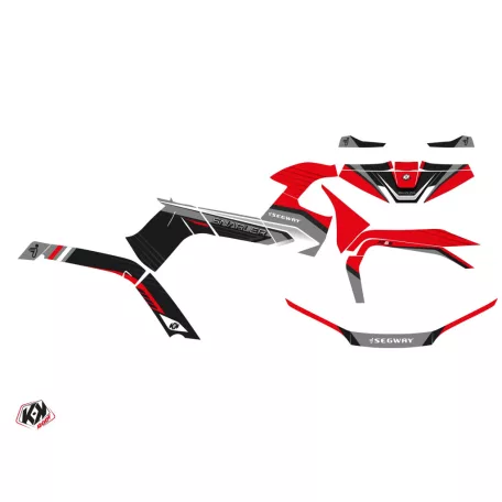 Karosszéria védő dekor matrica készlet Quad SEGWAY Sharp Szürke Széria