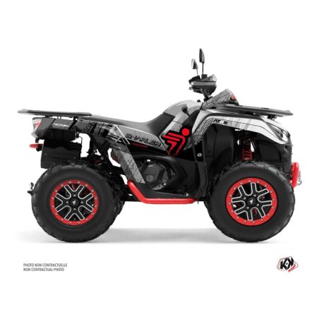 Karosszéria védő dekor matrica készlet Quad SEGWAY Boggy Szürke Széria