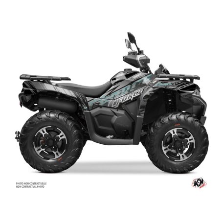 Karosszéria védő dekor matrica készlet Quad CF MOTO Brush Szürke Széria