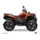 Karosszéria védő dekor matrica készlet Quad CF MOTO Splatter Narancs Széria