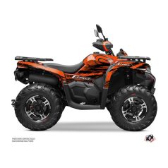   Karosszéria védő dekor matrica készlet Quad CF MOTO Splatter Narancs Széria