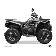   Karosszéria védő dekor matrica készlet Quad CF MOTO Splatter Szürke Széria