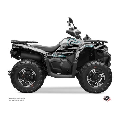 Karosszéria védő dekor matrica készlet Quad CF MOTO Splatter Szürke Széria