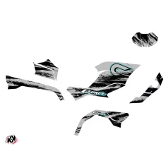   Karosszéria védő dekor matrica készlet Quad CF MOTO Splatter Szürke Széria