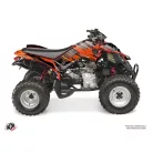 Karosszéria védő dekor matrica készlet Quad CAN-AM Ember Piros Széria